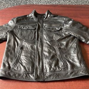 Andrew Marc Black Leather Jacket